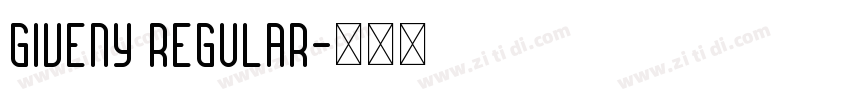 Giveny Regular字体转换